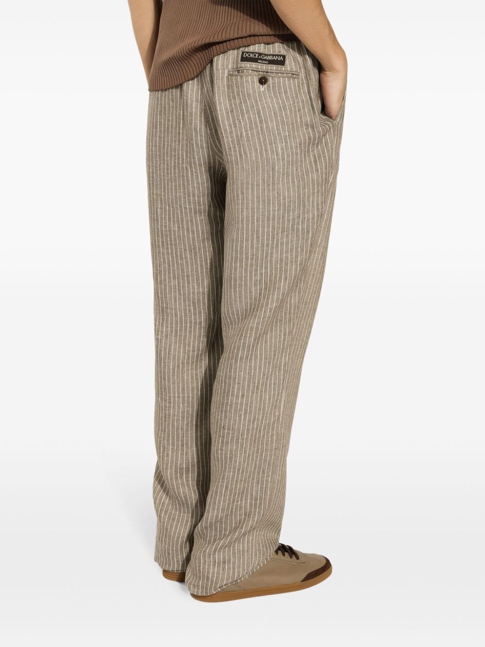 linen track pants - 5