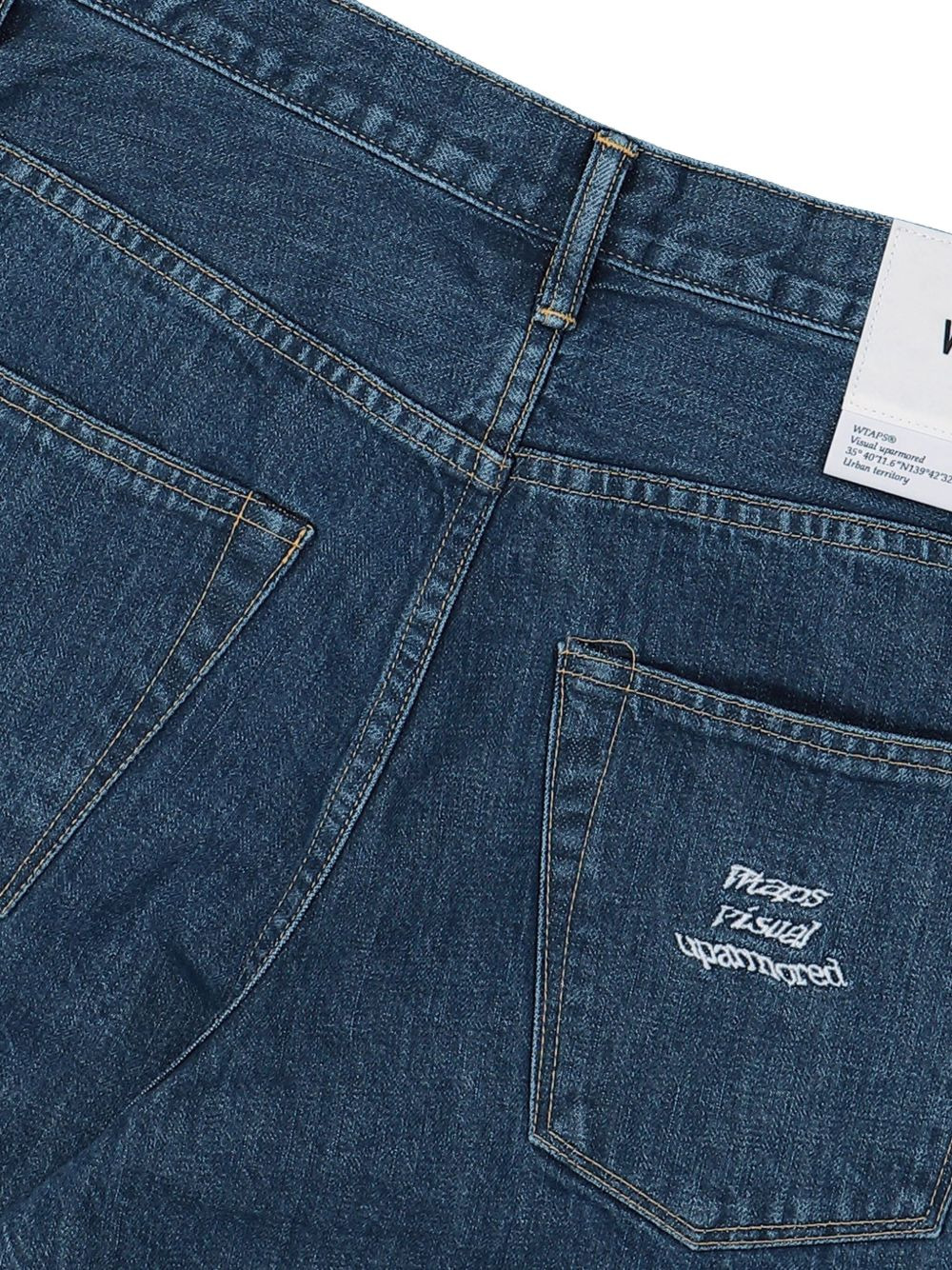 logo-embroidered jeans - 3