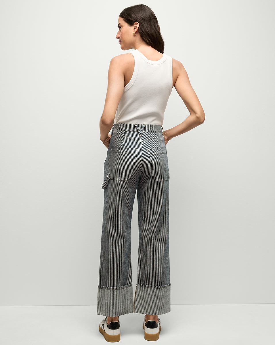 DYLAN STRIPED CARGO STRAIGHT-LEG JEAN - 6