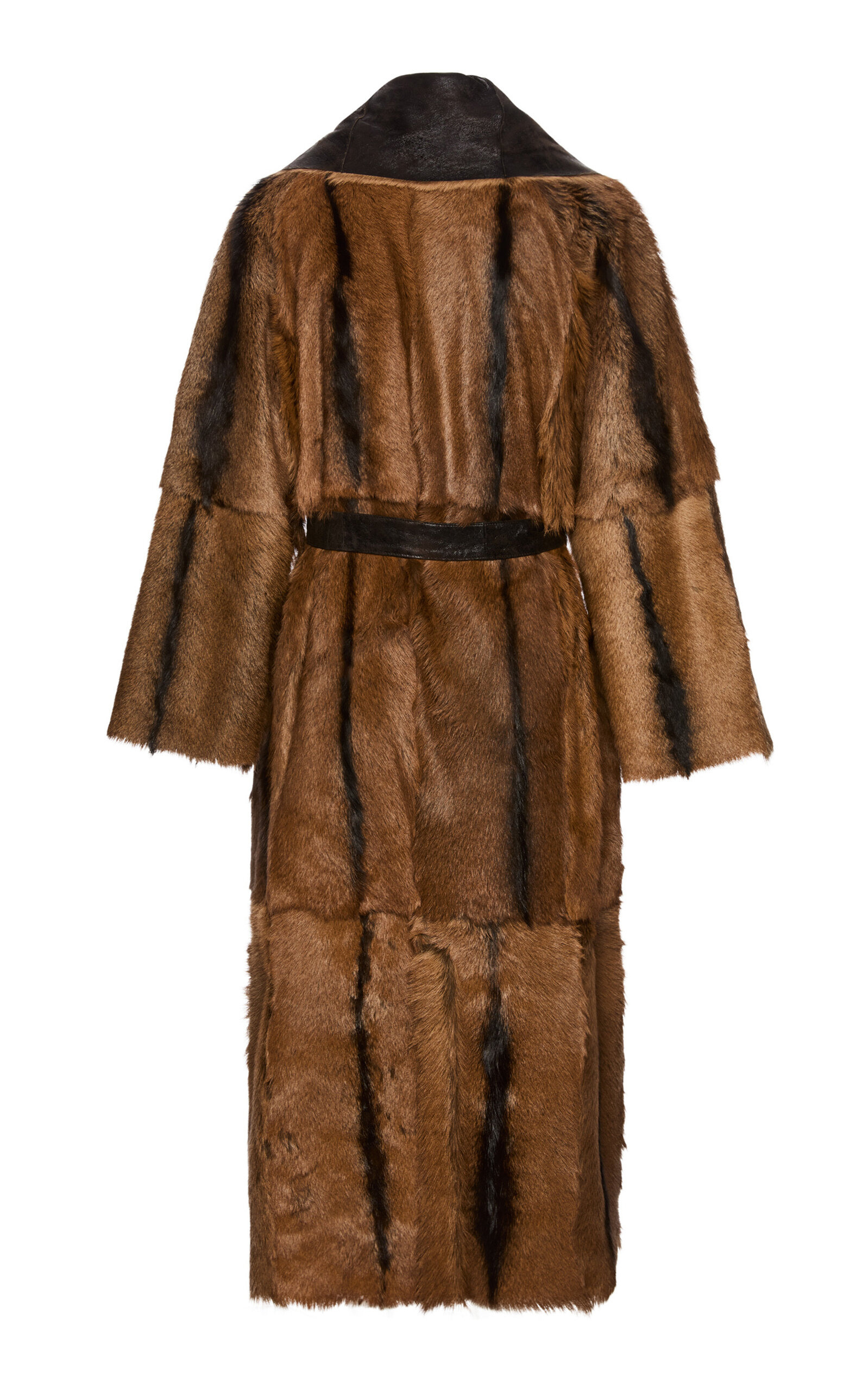 Reversible Leather Coat brown - 5