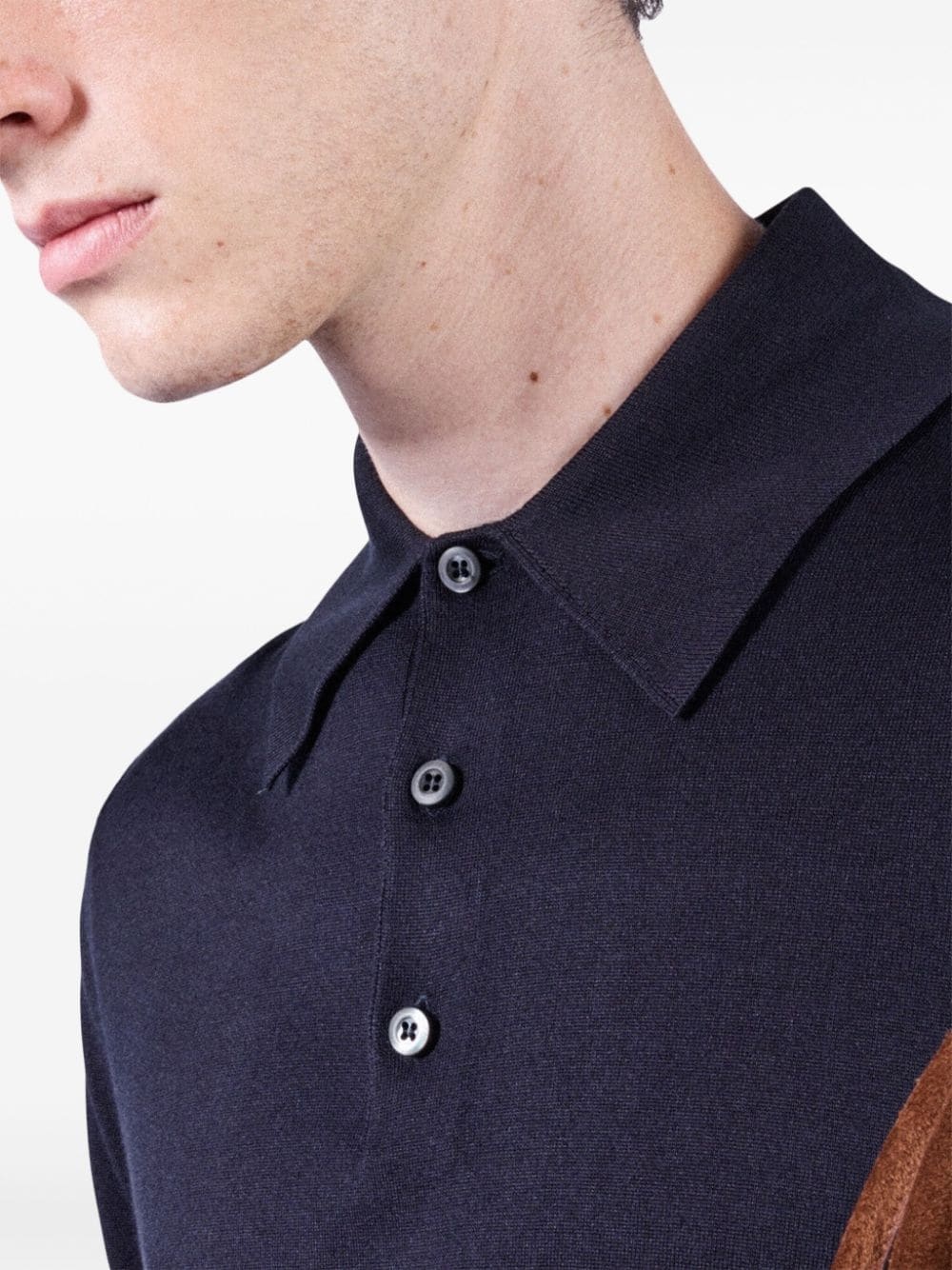 silk polo shirt - 6