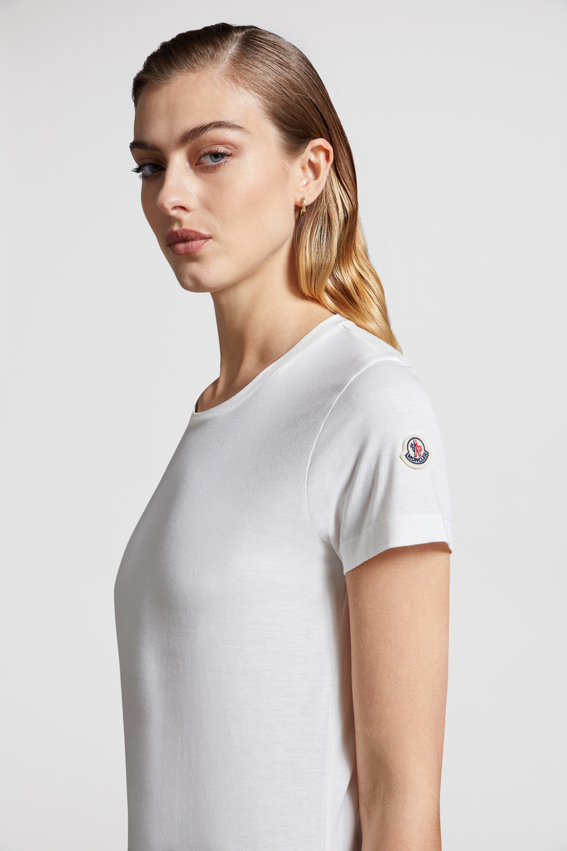 Logo Patch Cotton Jersey T-Shirt - 4
