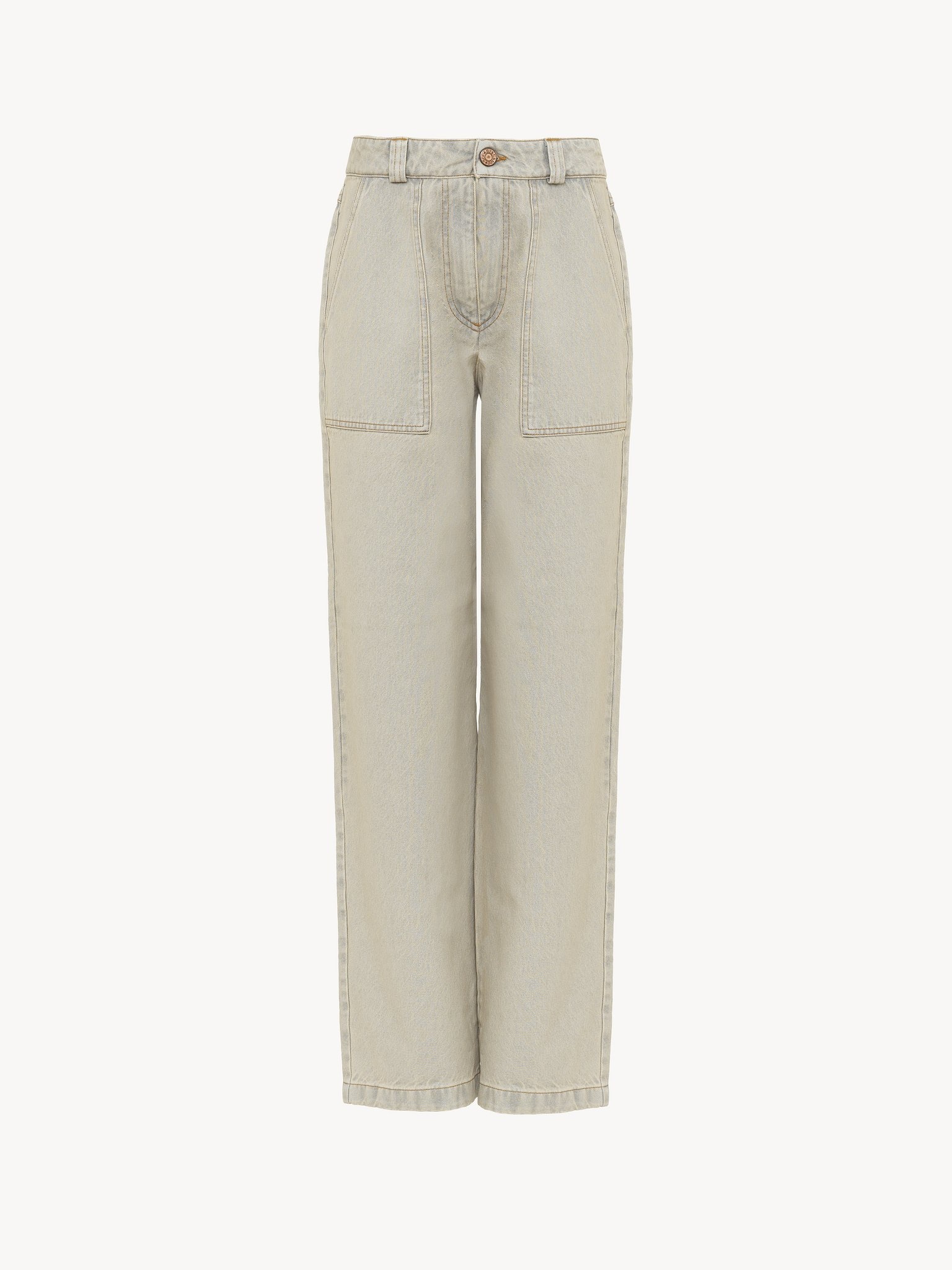 STRAIGHT DENIM PANTS - 4