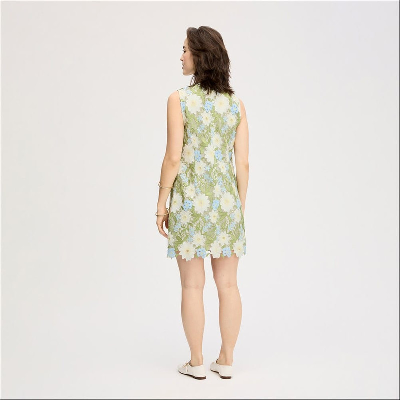 Blue Spring Sleeveless Sheath Mini Dress 3