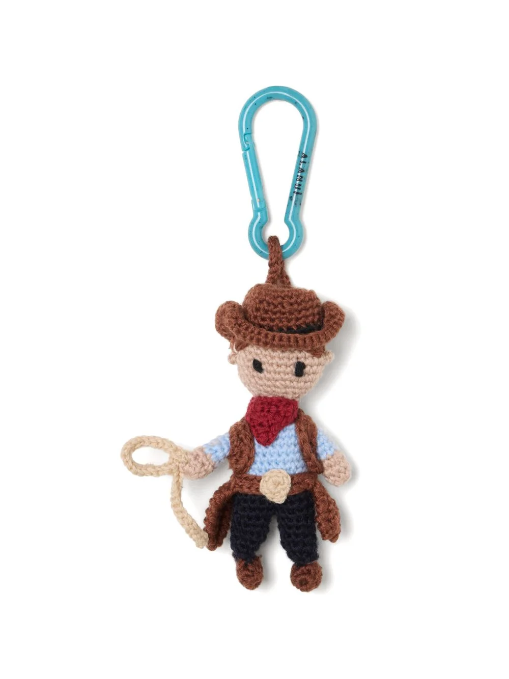 Cowboy Amigurumi crochet keyring - 1