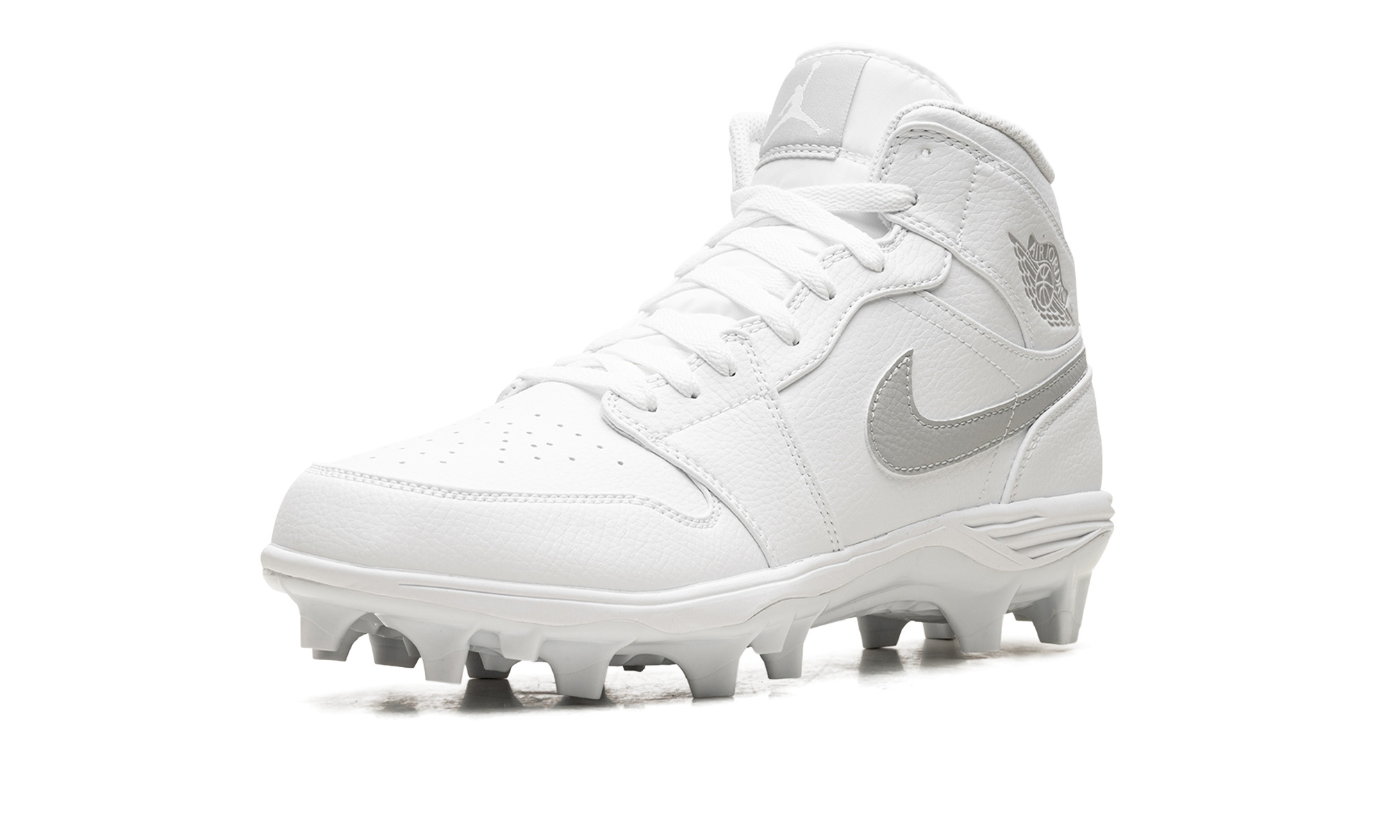 Jordan 1 Mid TD Cleat "White Grey Fog" - 4