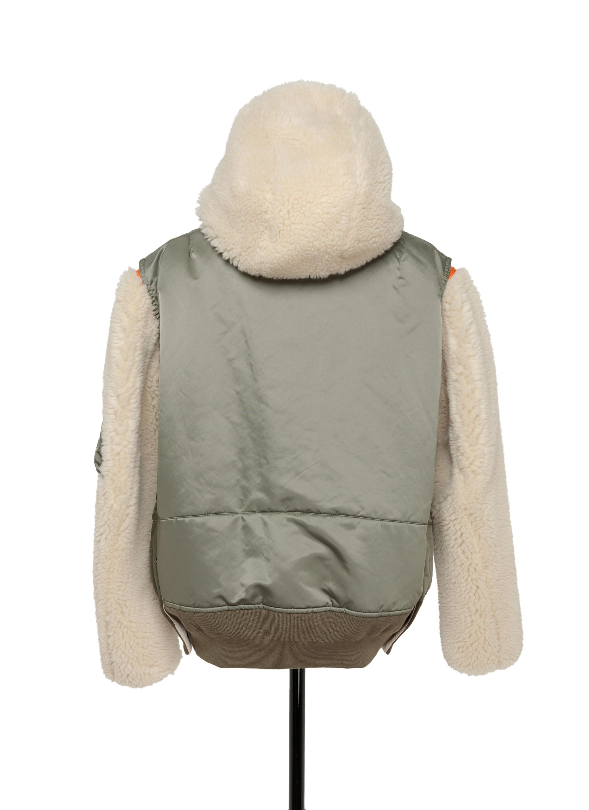 ジャケット・アウター sacai Faux Shearling Nylon Twill Blouson sacai Faux Shearling x Nylon Twill Blouson | REVERSIBLE