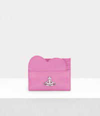 Vivienne Westwood■25SS_Saffiano Heart Card Holder Vivienne Westwood Heart Cardholder | Black | FARFETCH