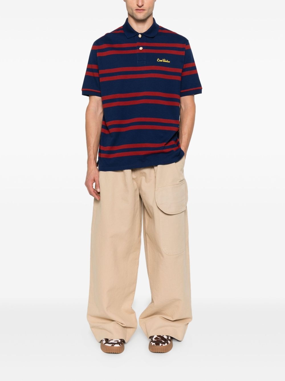 striped polo shirt - 2