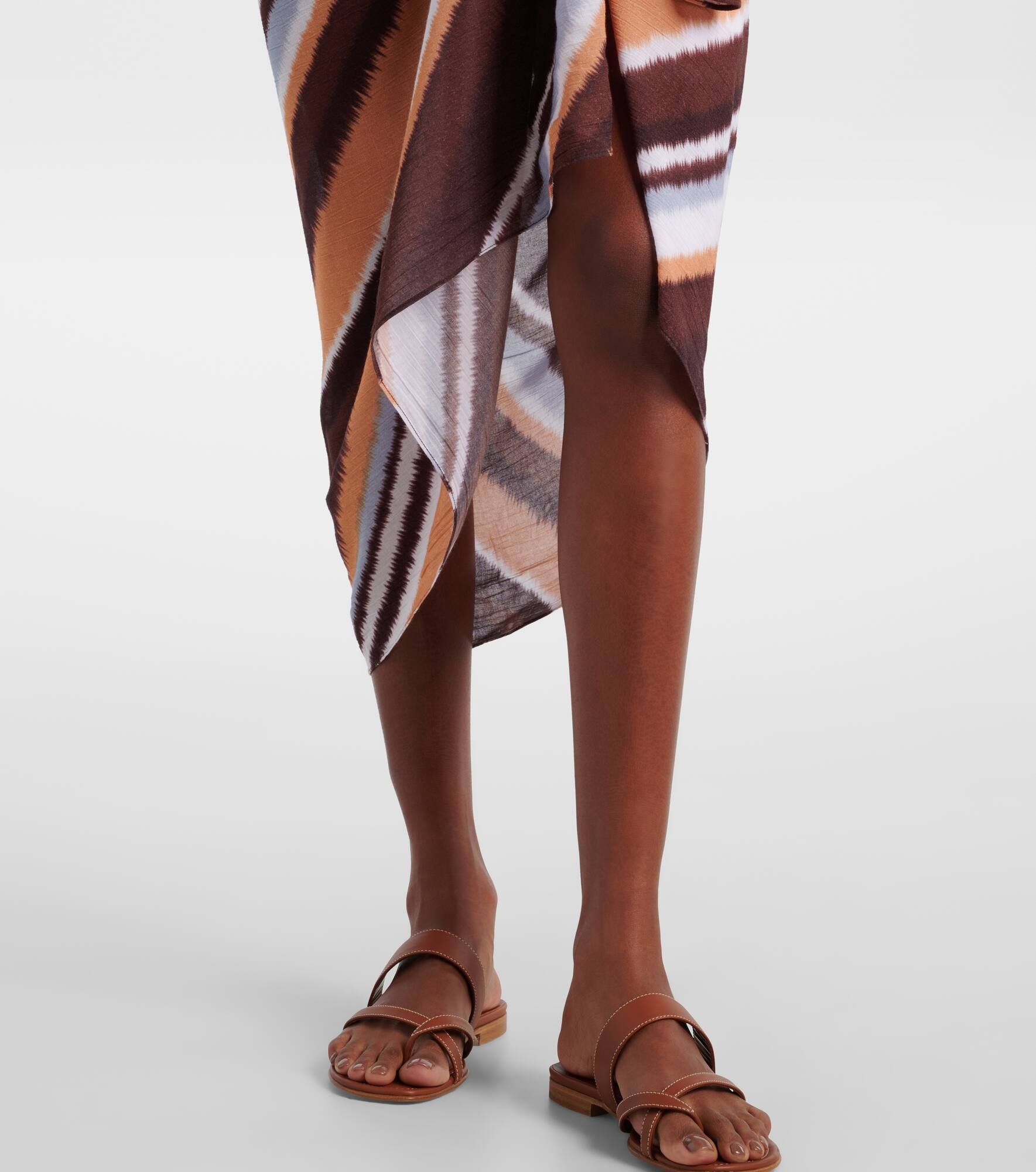 Abaya striped beach cover-up - 5