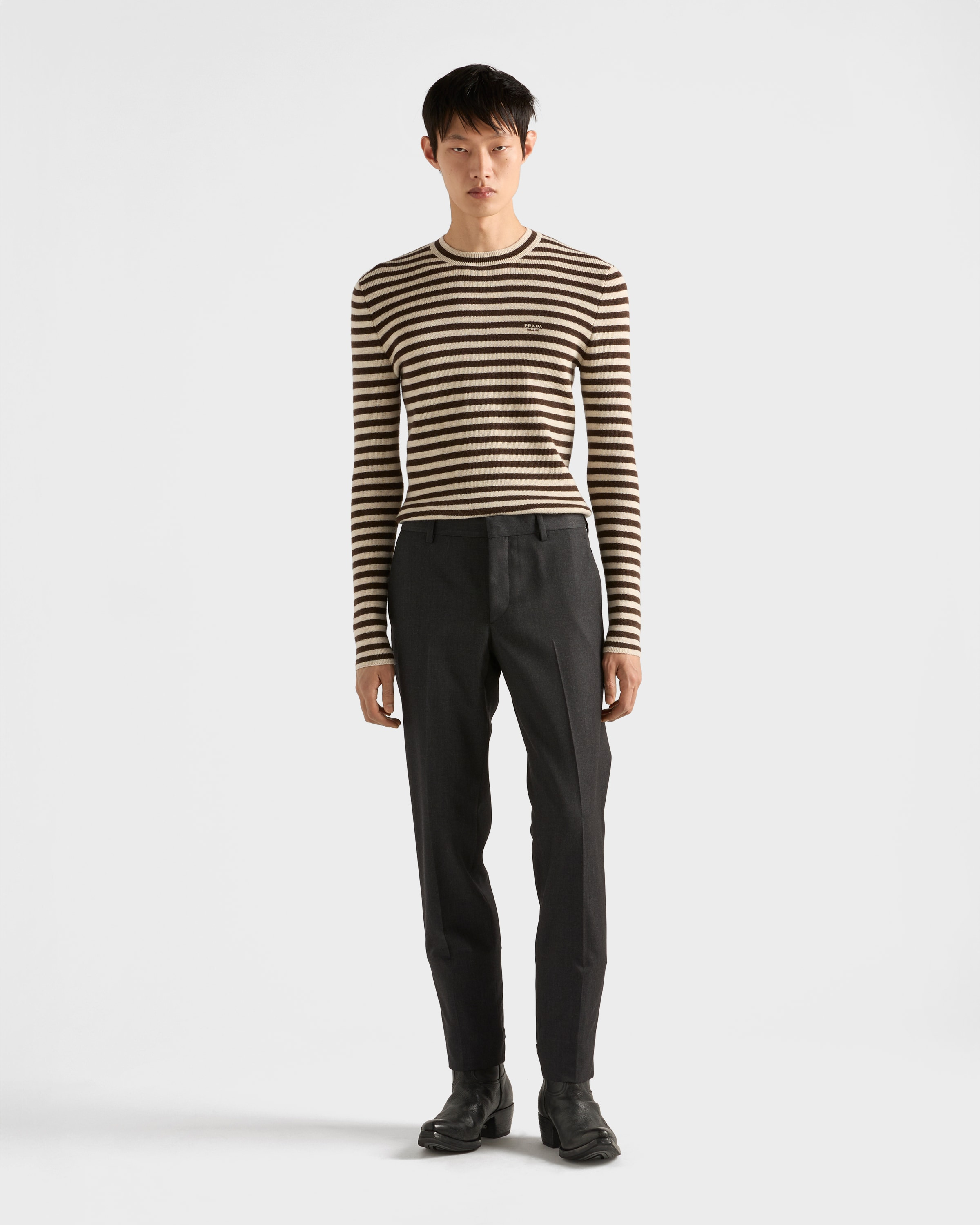 Superfine wool crew-neck sweater - 2