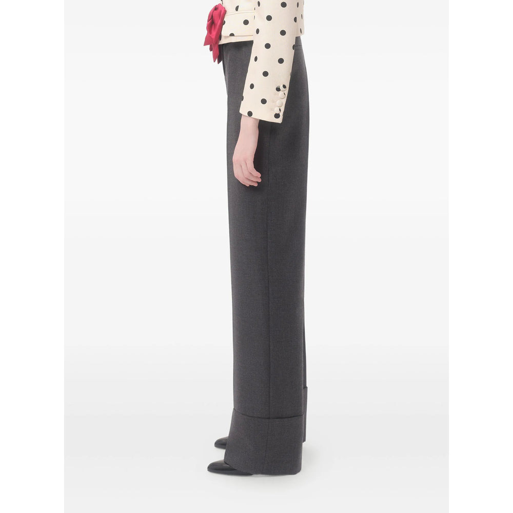 Valentino Grey Trousers - Tailored Trousers Women - 4