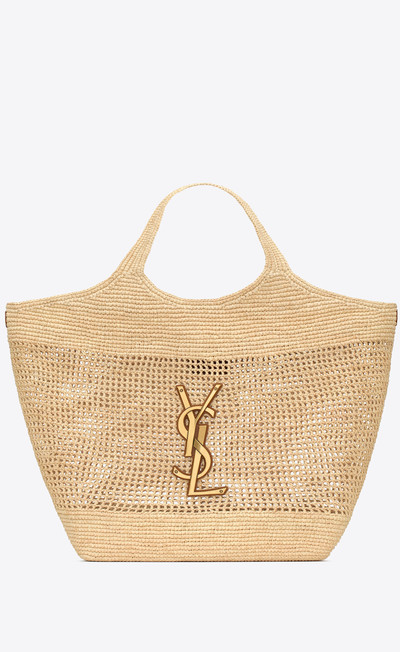 SAINT LAURENT icare in raffia outlook