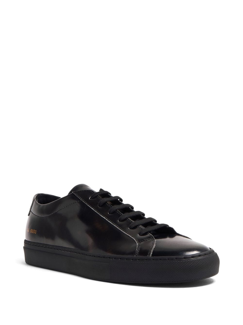 stamped-detail patent-leather sneakers - 2