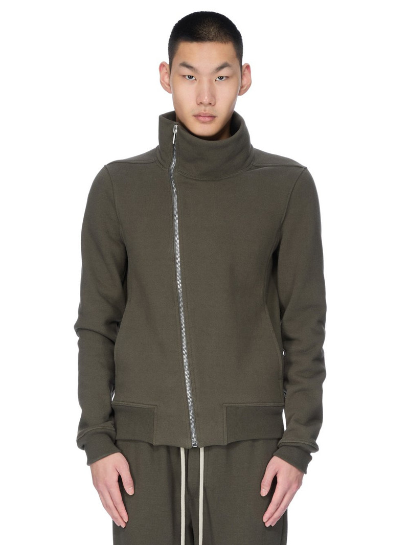 high-neck zip-front jacket 1