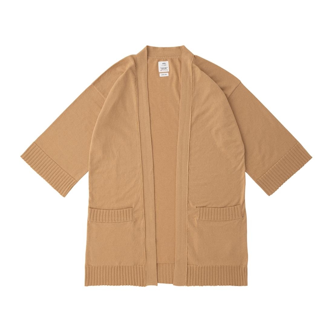 KIMONO CARDIGAN W CAMEL - 1