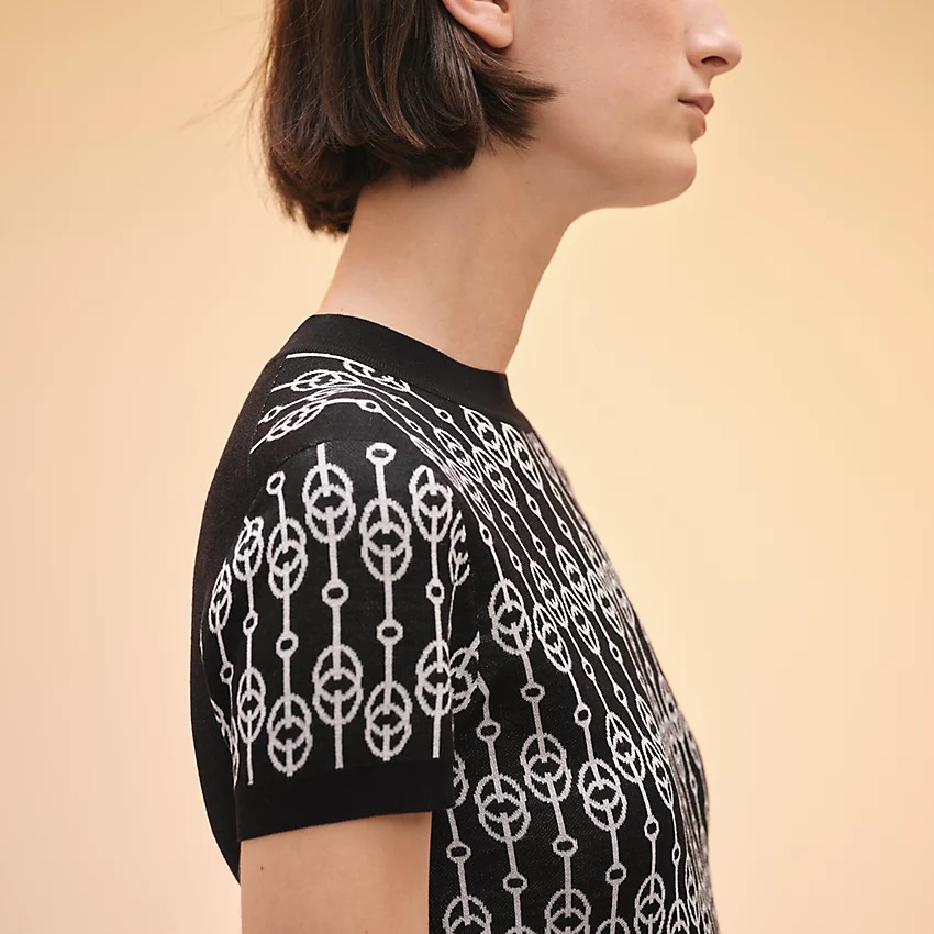 "Cliquetis" short-sleeve sweater - 3
