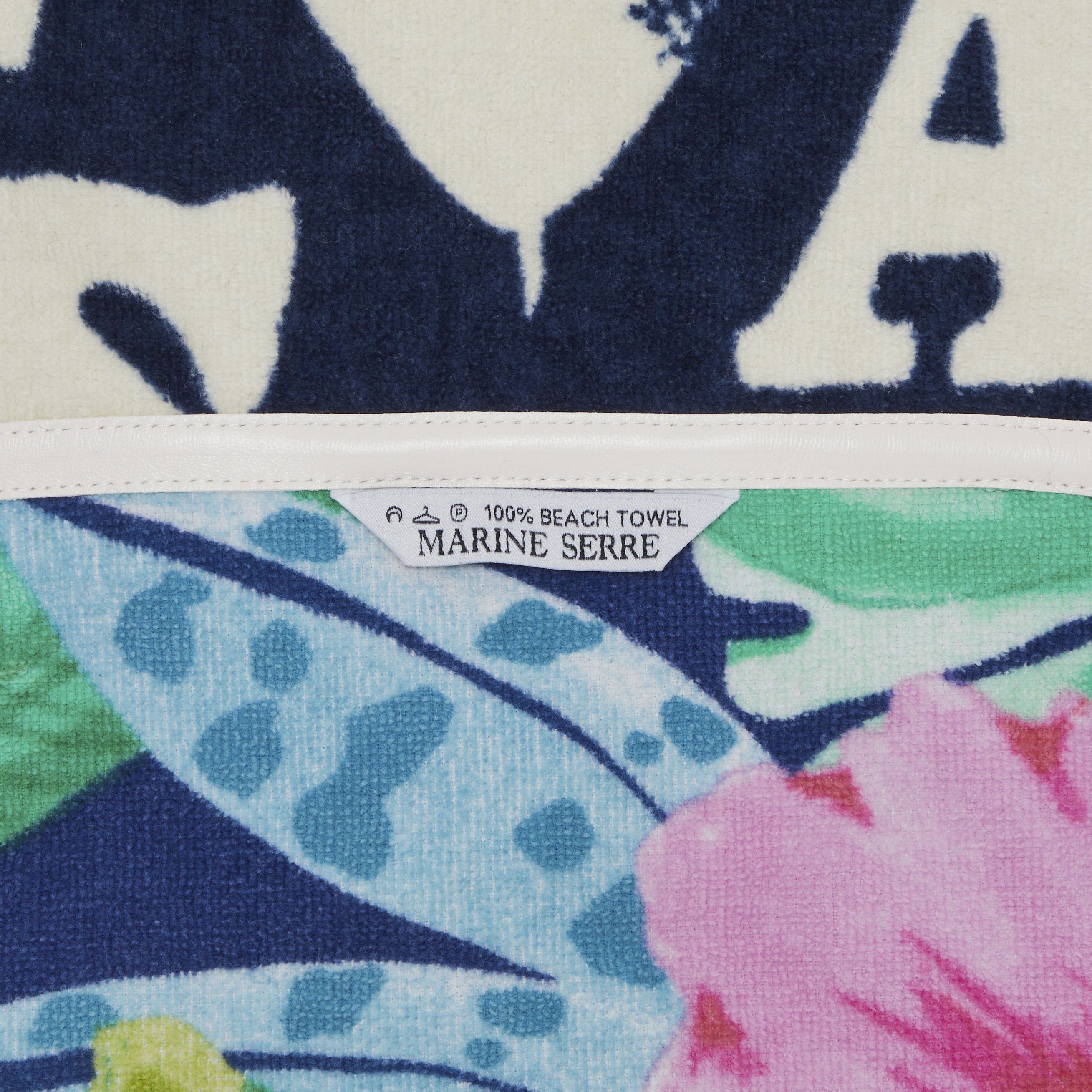 Marine Serre Regenerated Jersey Jacquard Towels Bowling Shirt 'Multicolor' - 3