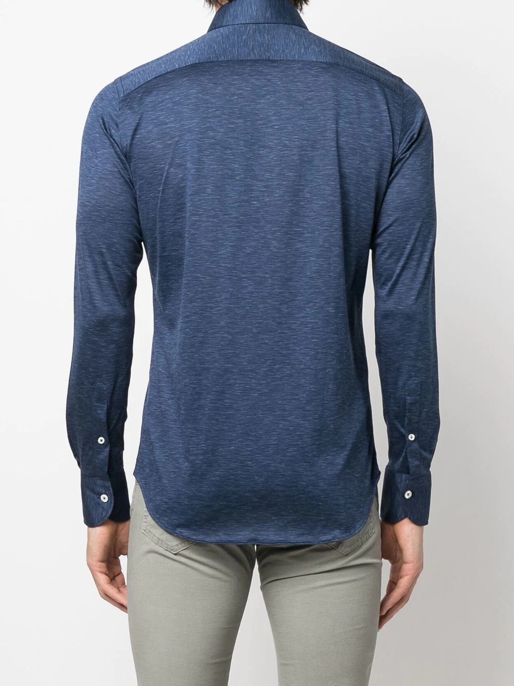 long-sleeve chambray shirt - 4