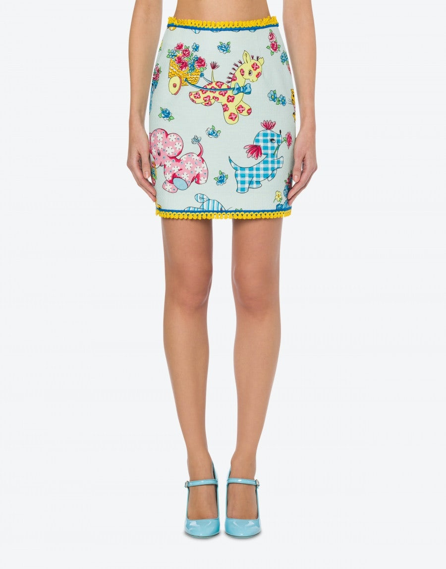 CALICO ANIMALS PIQUET MINI SKIRT - 2