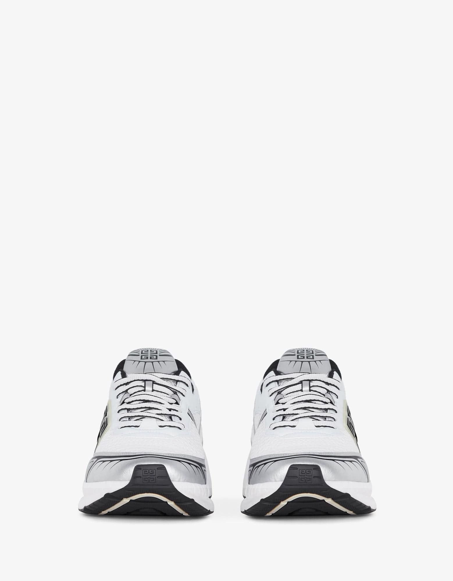 Givenchy White and Silver NFNTY-52 Runners - 2