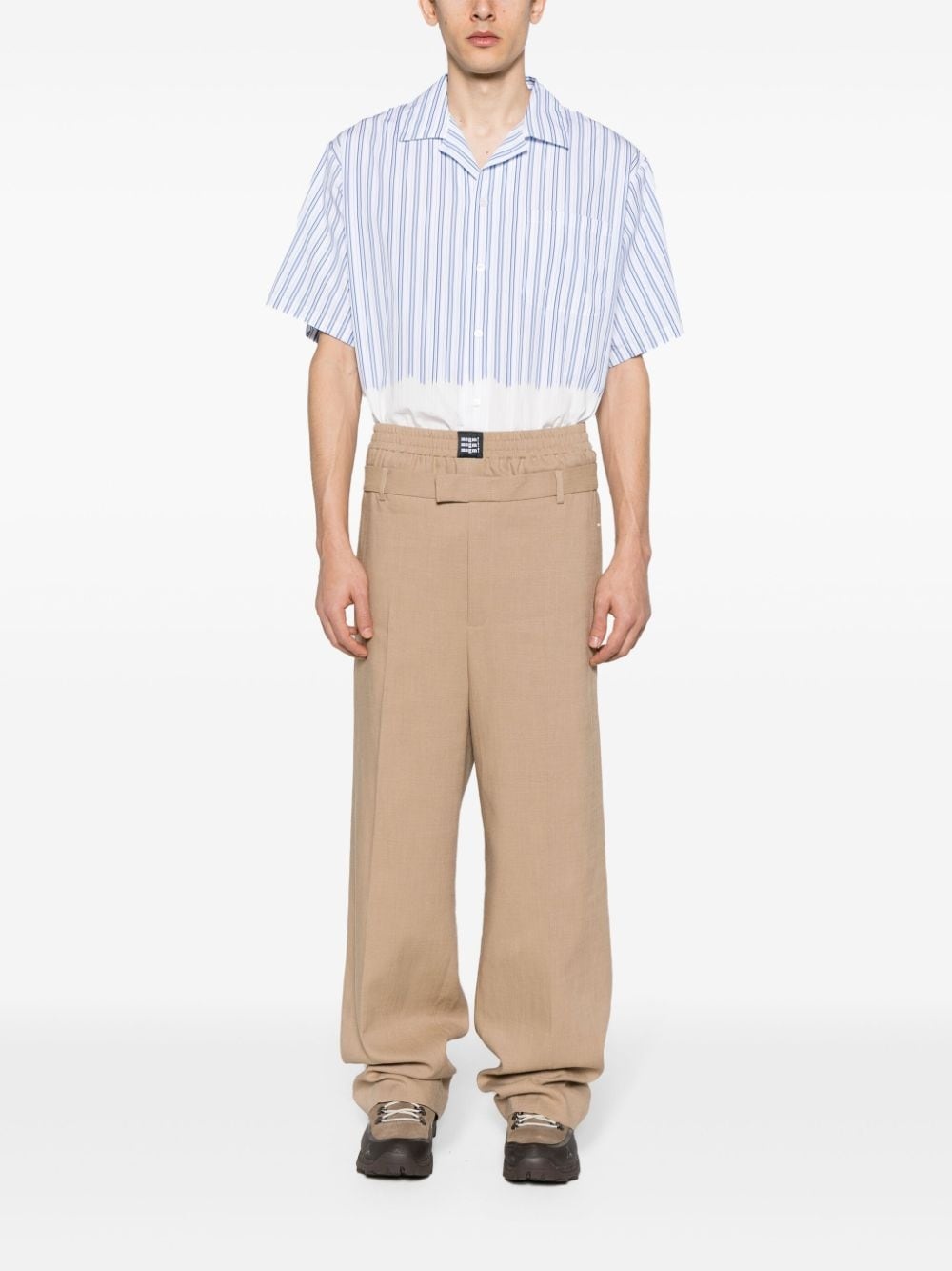 double-waist tailored trousers - 2