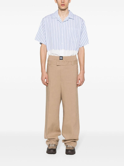 MSGM double-waist tailored trousers outlook