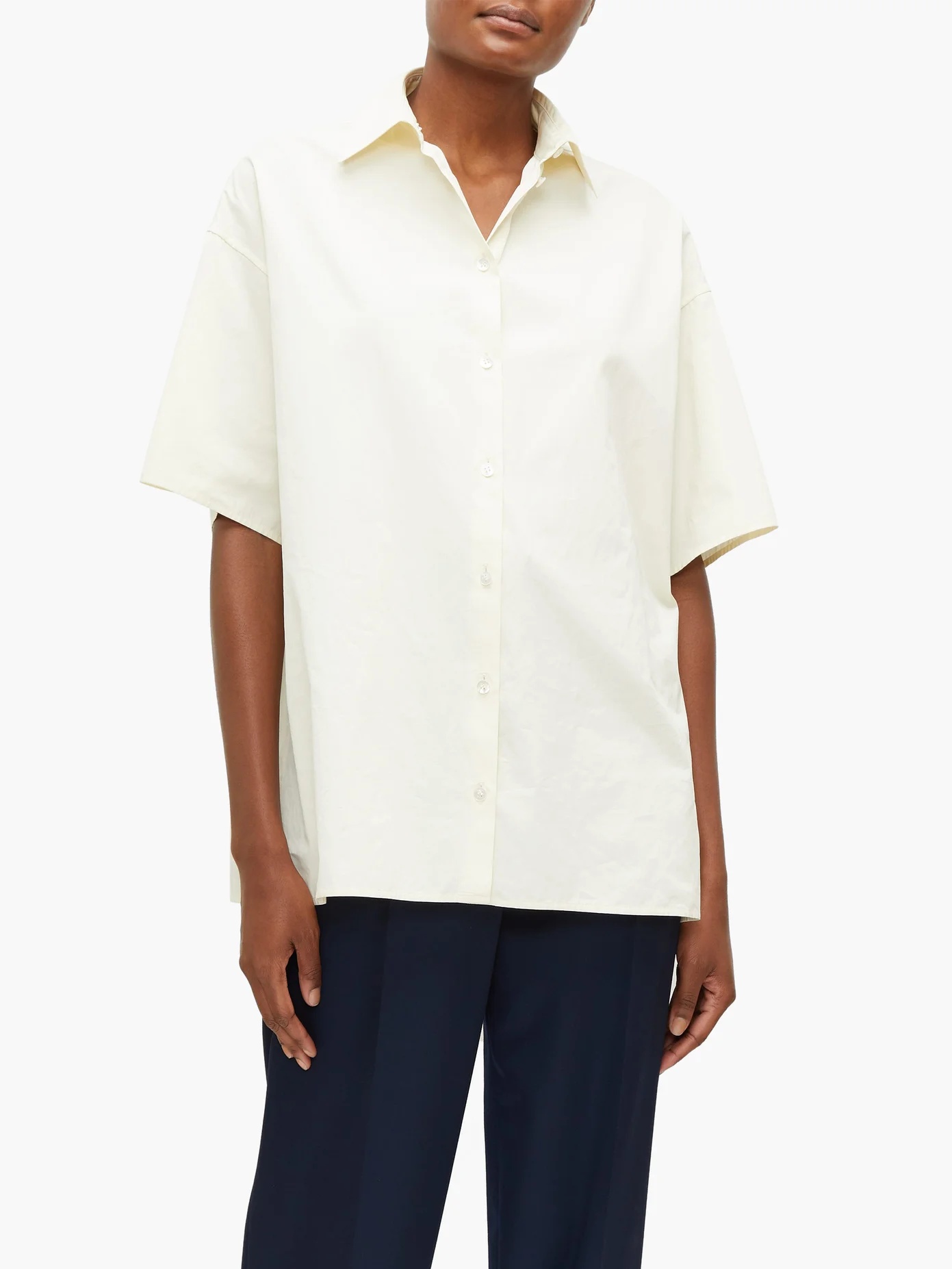 Sissa oversized poplin short-sleeved shirt - 7