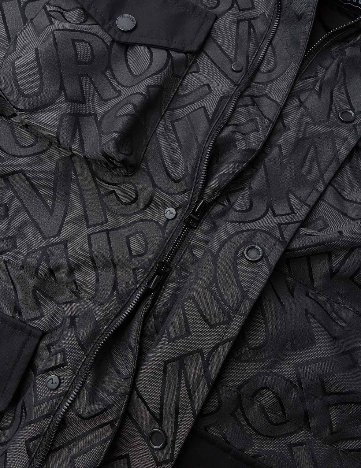 Allover Logo Jacquard and Multi Pocket Relax Fit Jacket - 11