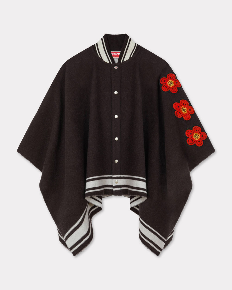 'Kenzo x Futura 2000' poncho in wool 1