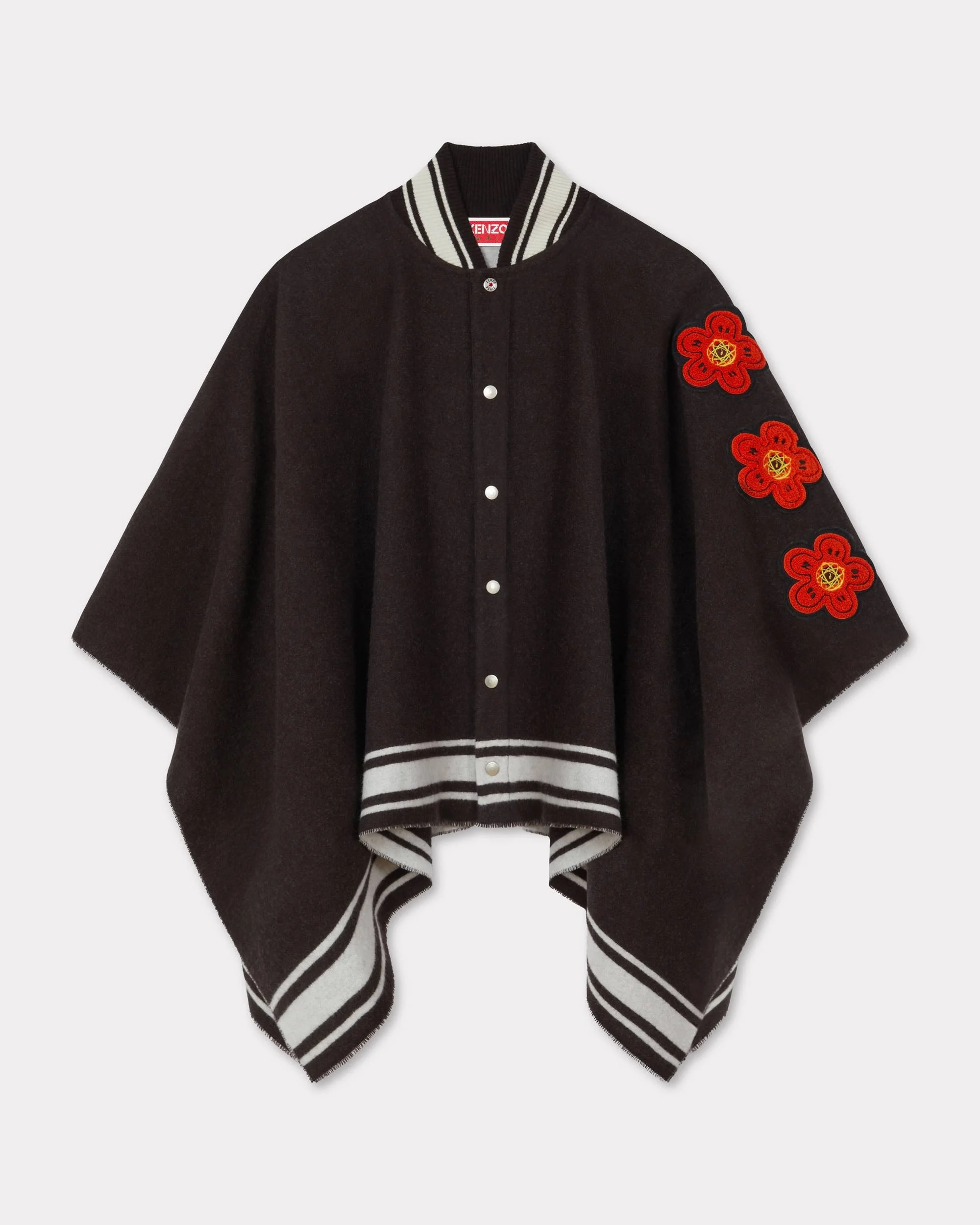 'Kenzo x Futura 2000' poncho in wool - 1