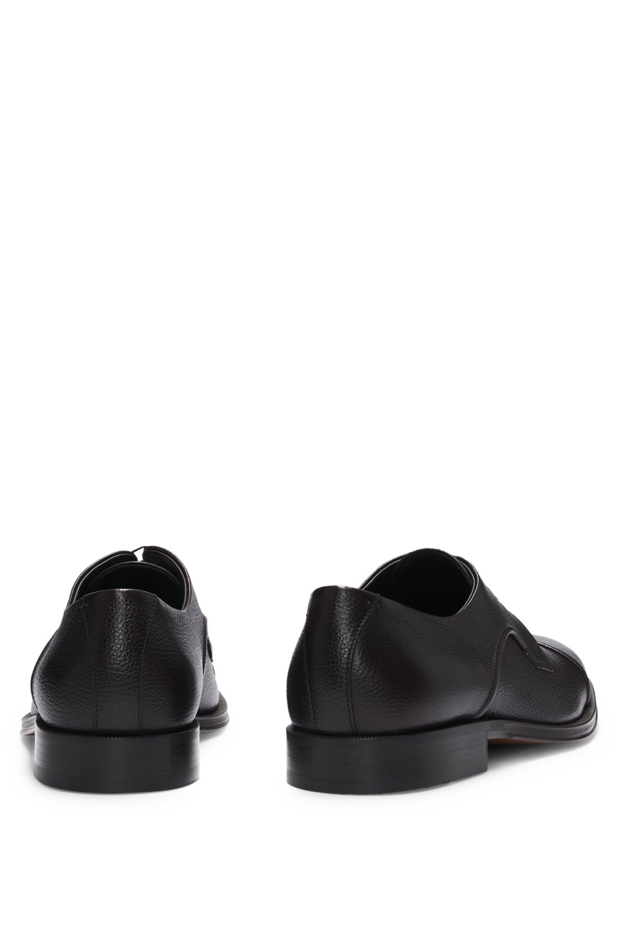 GRAINED-LEATHER DERBY SHOES WITH ANTI-SLIP SOLE - 5