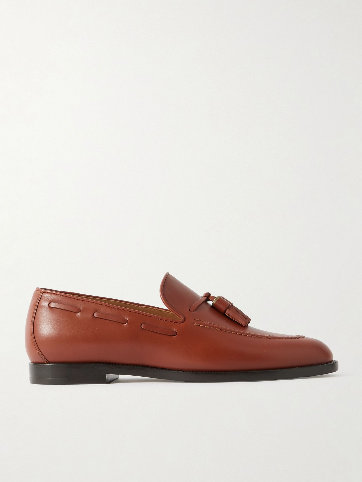 Francis tasseled leather loafers Tan - 1