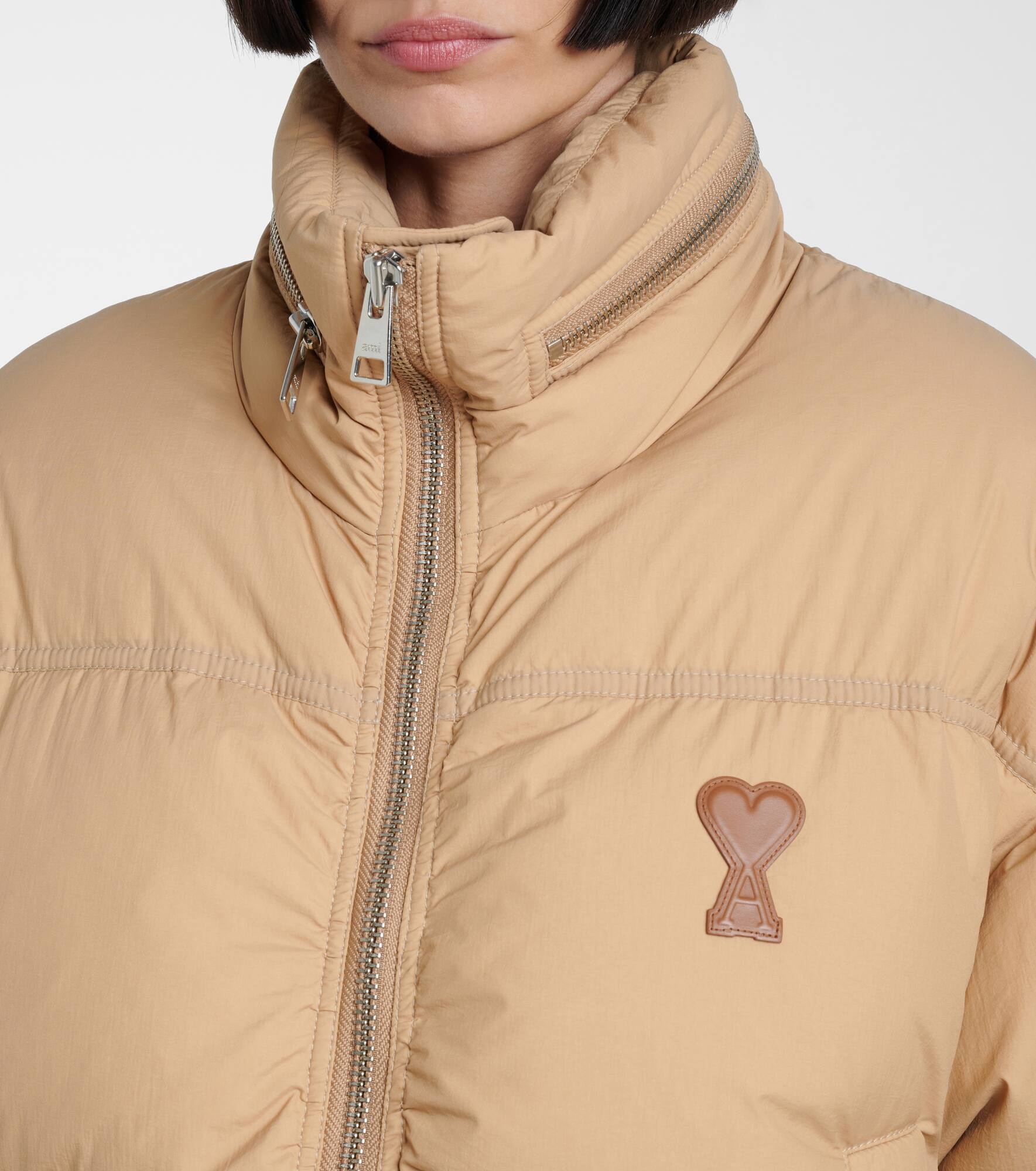 Ami De Cœur technical canvas down jacket - 4