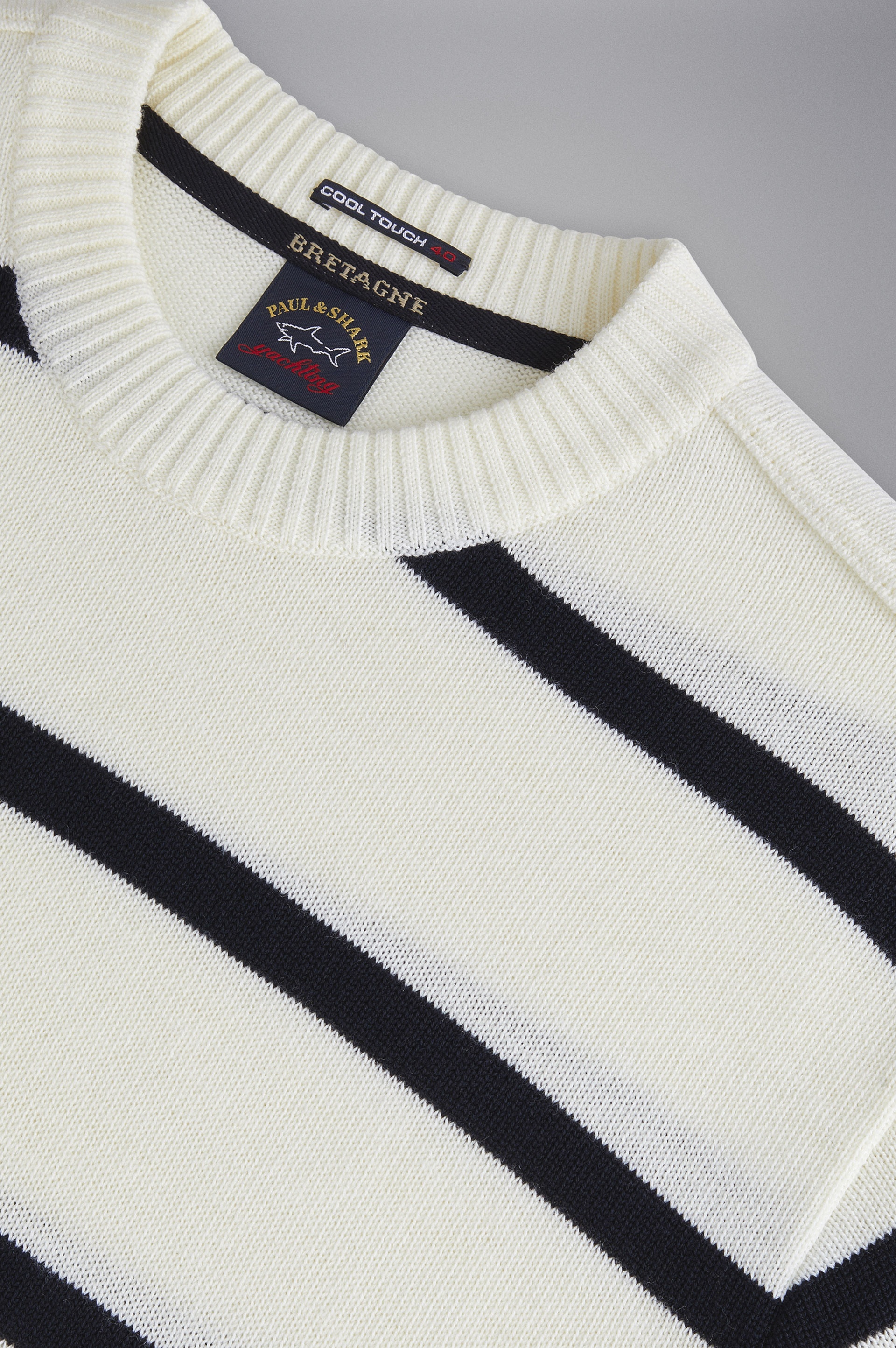 BRETAGNE WOOL CREW NECK WITH ICONIC BADGE - 5