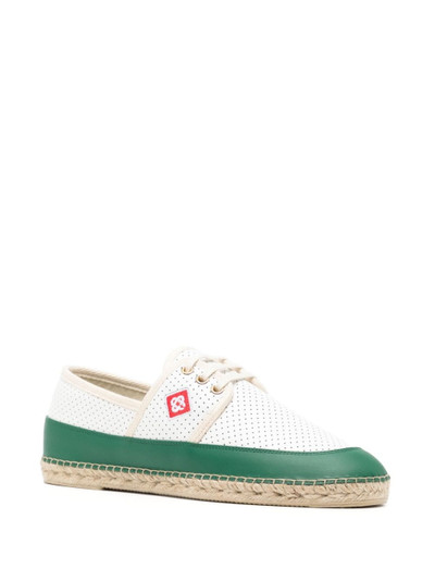 CASABLANCA perforated leather espadrilles outlook