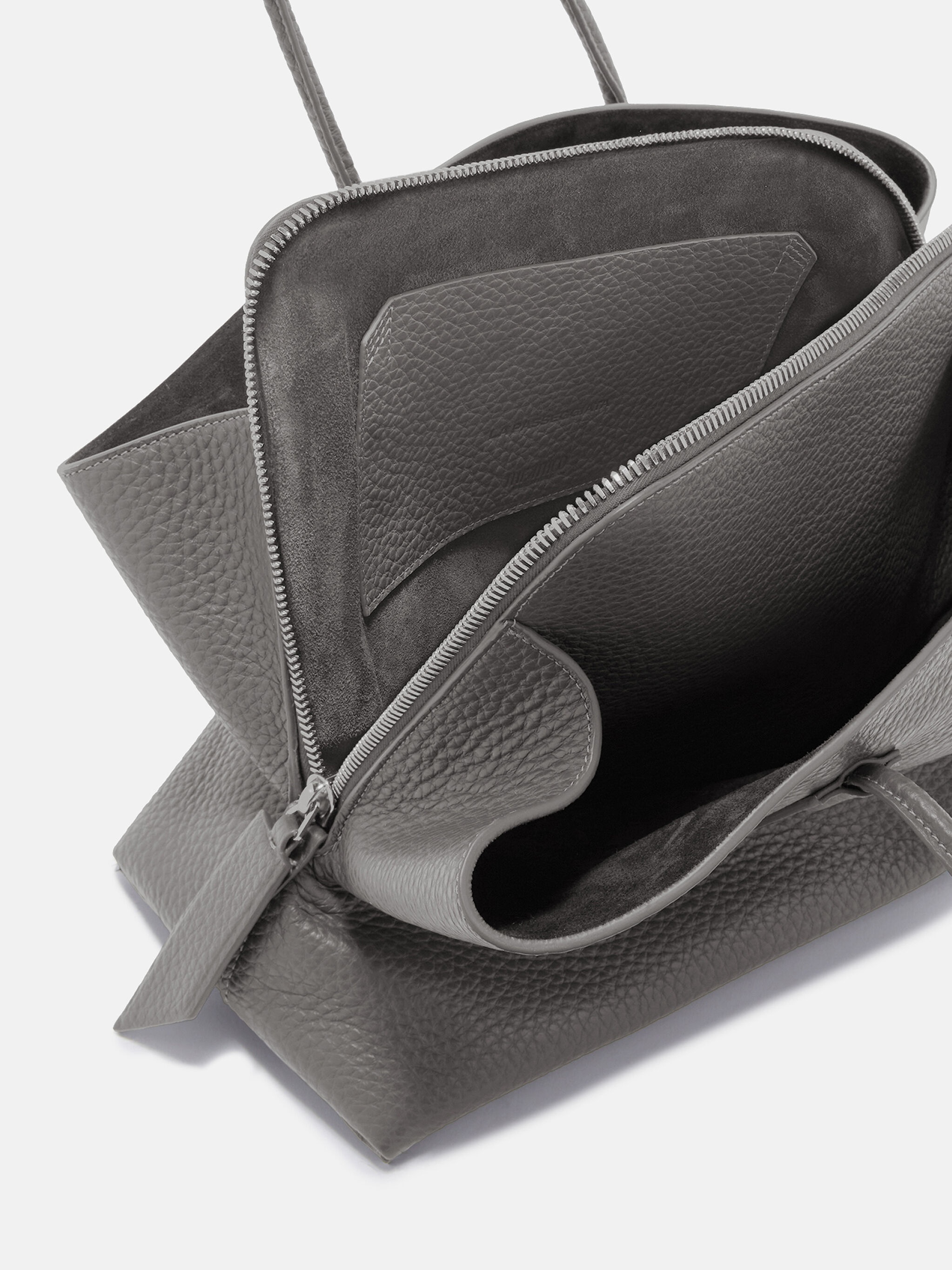 "LA PASSEGGIATA MEDIUM" GREY TOP HANDLE - 4