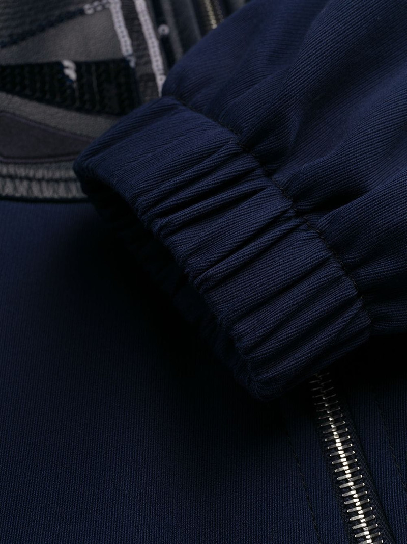 sequin-embellished panelled coat 7