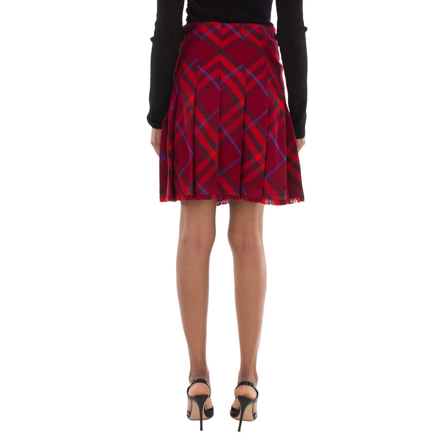 Burberry Wool Plaid-Check Kilt - 6