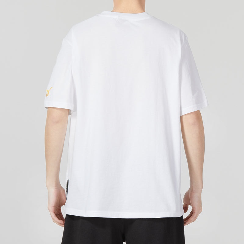 PUMA Sports Wear Graphic T-Shirt 'White' 622279-02 - 4