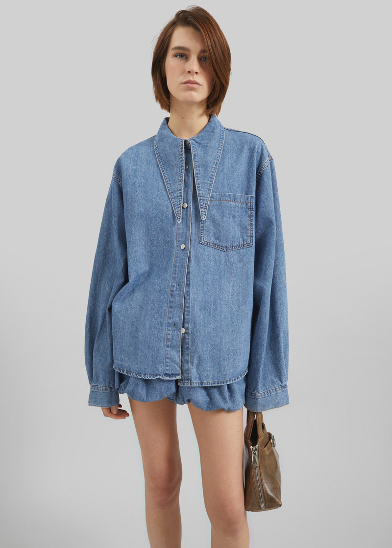 Varzy Denim Shirt - Medium Wash 5