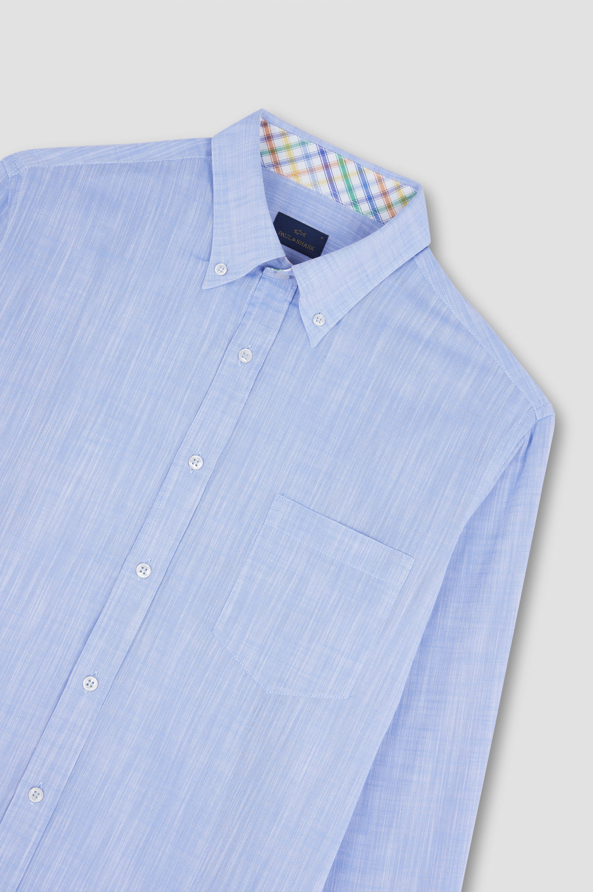 TEXTURED COTTON SHIRT - 5