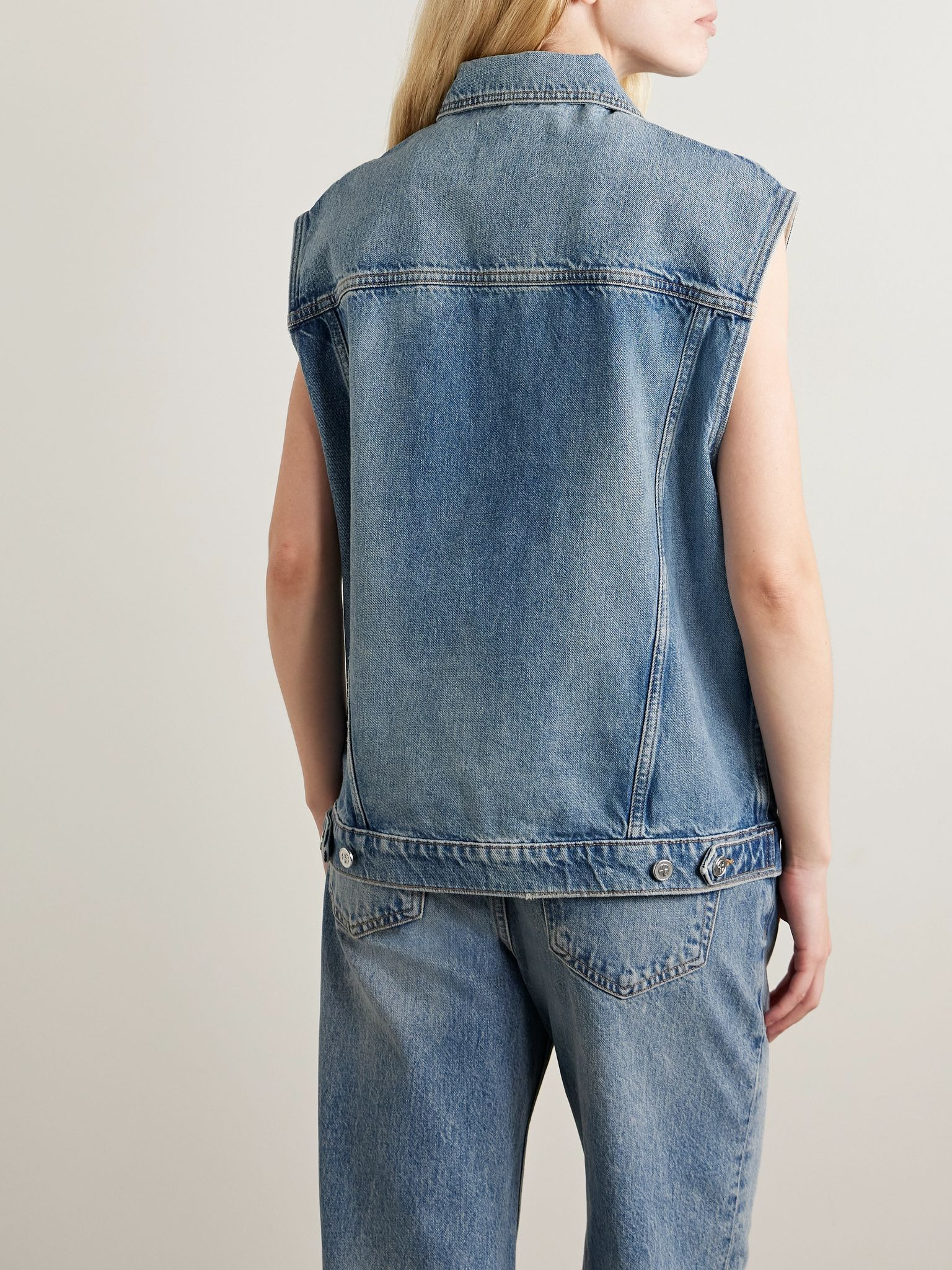 Rory denim vest Mid denim - 4