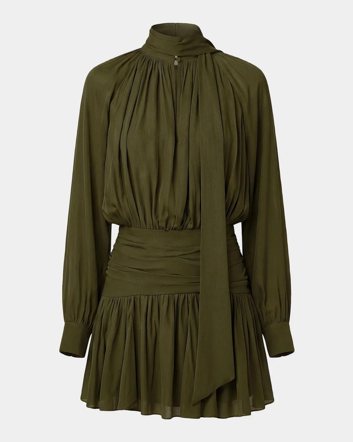 Courtney Draped Georgette Mini Dress - 1