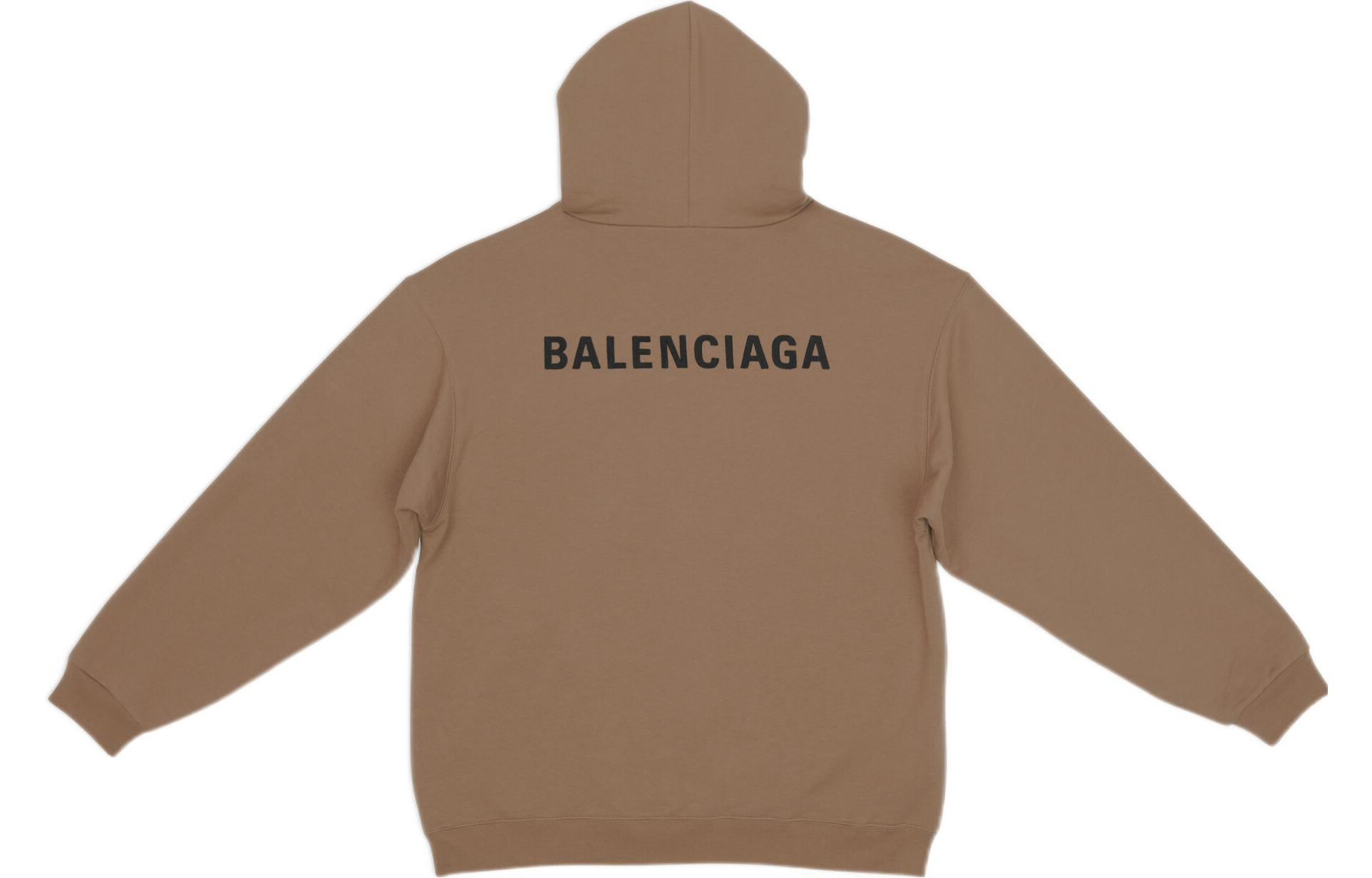 Balenciaga Back Logo Hoodie Regular Fit 'Brown' 600583TMVF57761 - 2