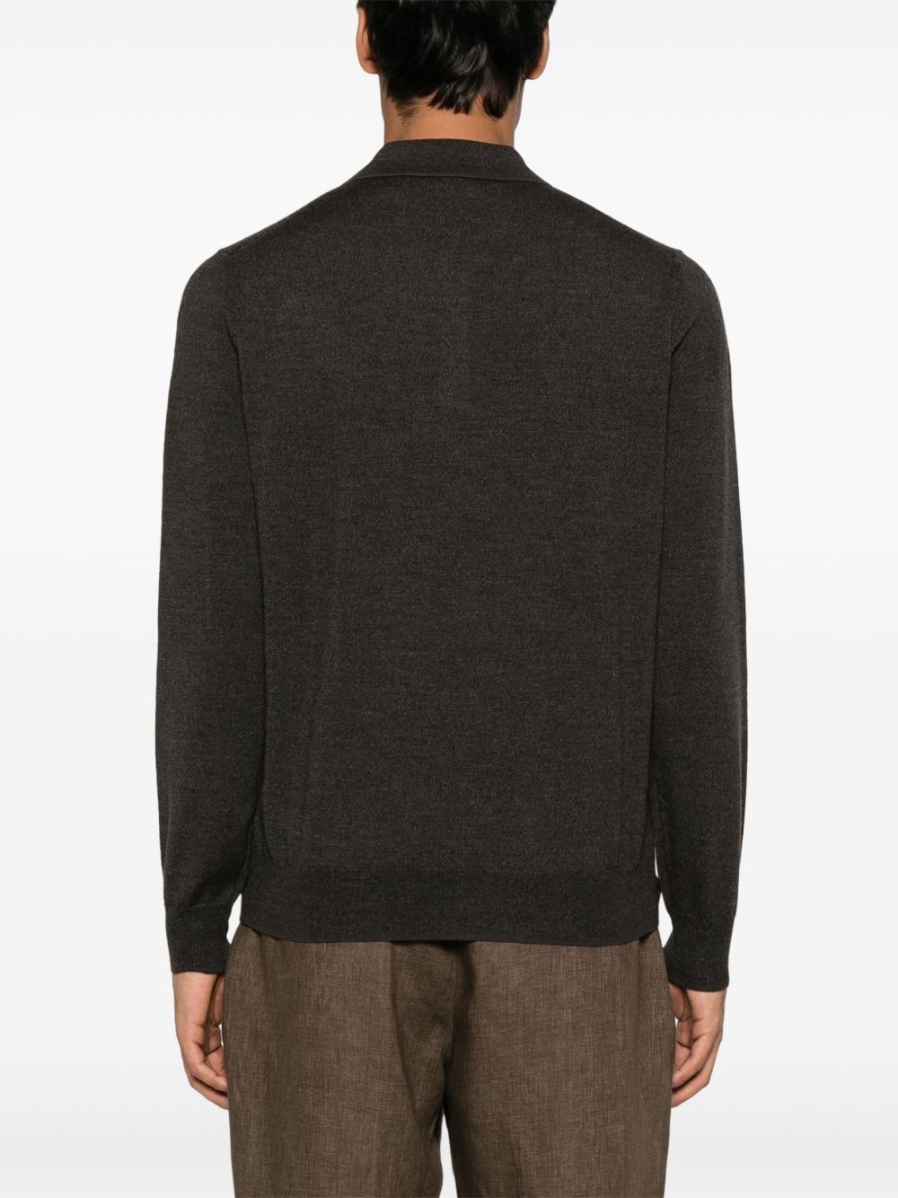 wool polo shirt - 3
