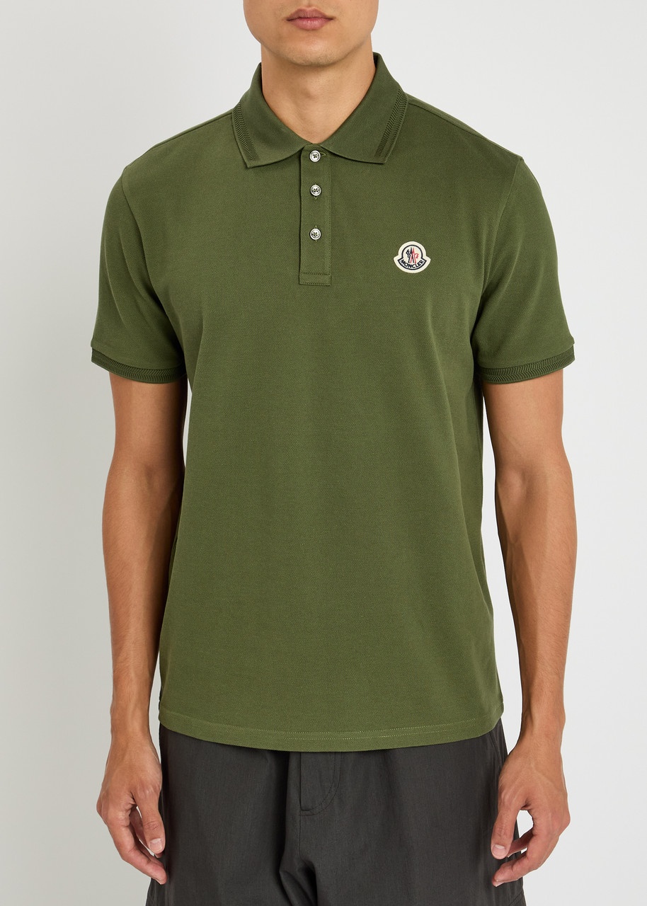 Moncler Logo-appliquéd Piqué Cotton Polo Shirt - 2