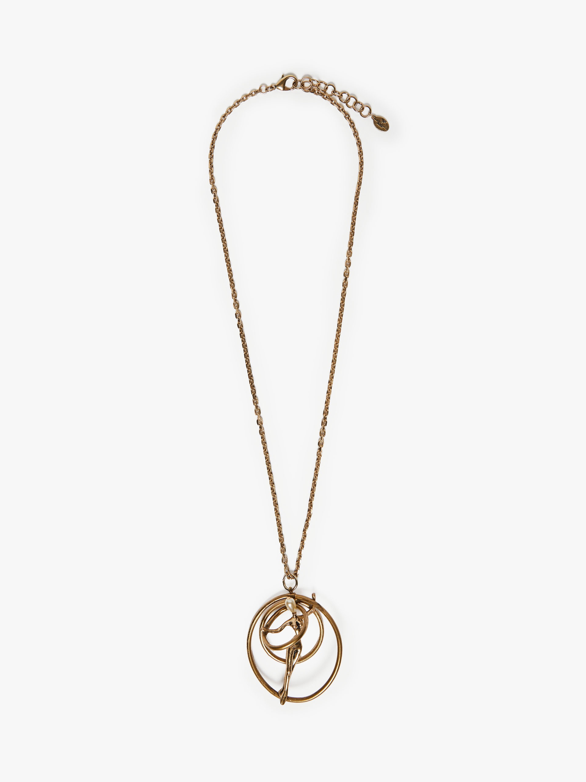 PANIA Metal necklace with pearl - 1