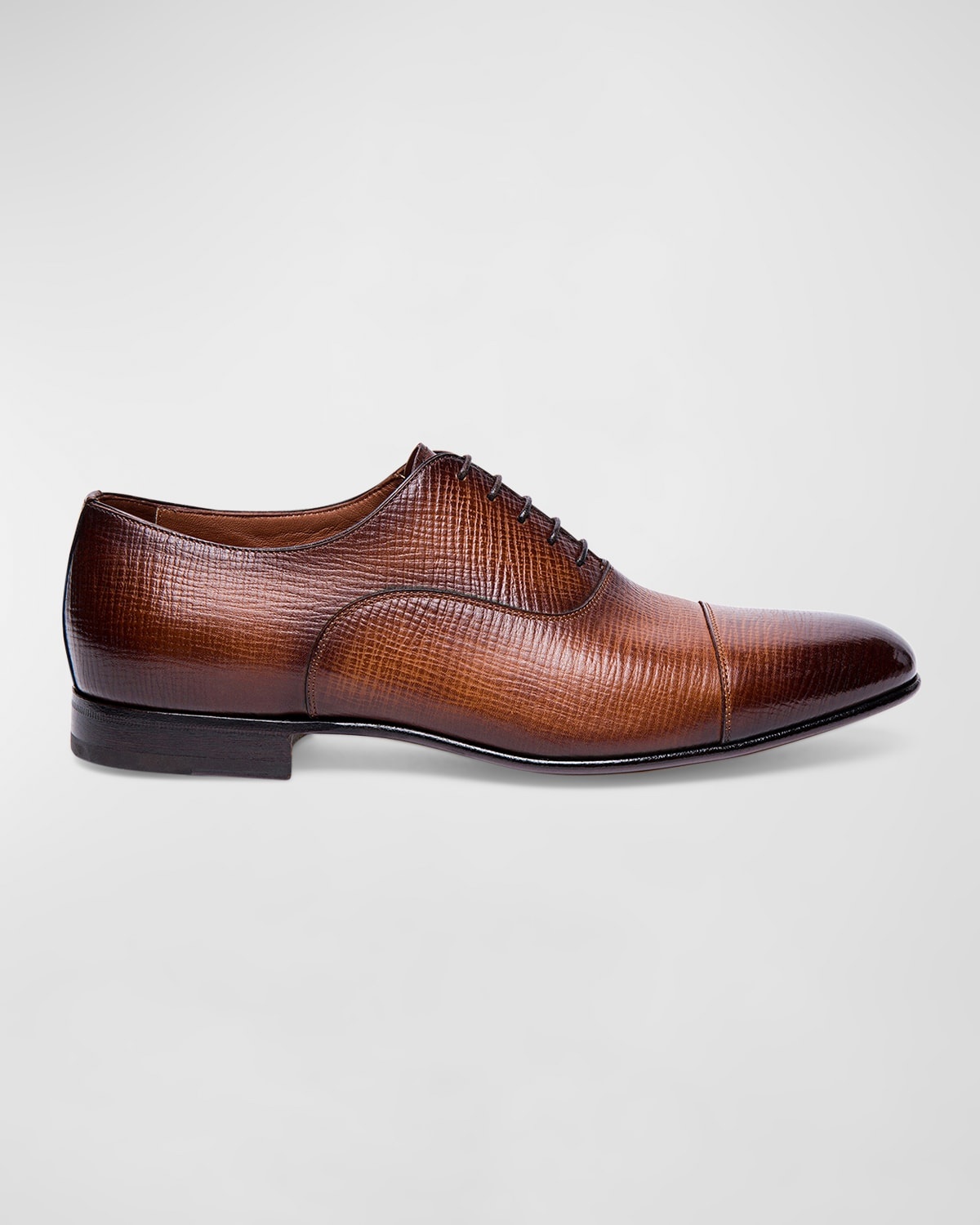 Men's Darian Textured Leather Oxfords - 1