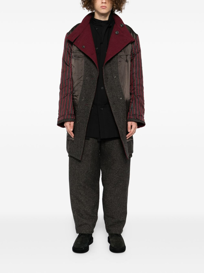 Yohji Yamamoto tweed side-pocket trousers outlook